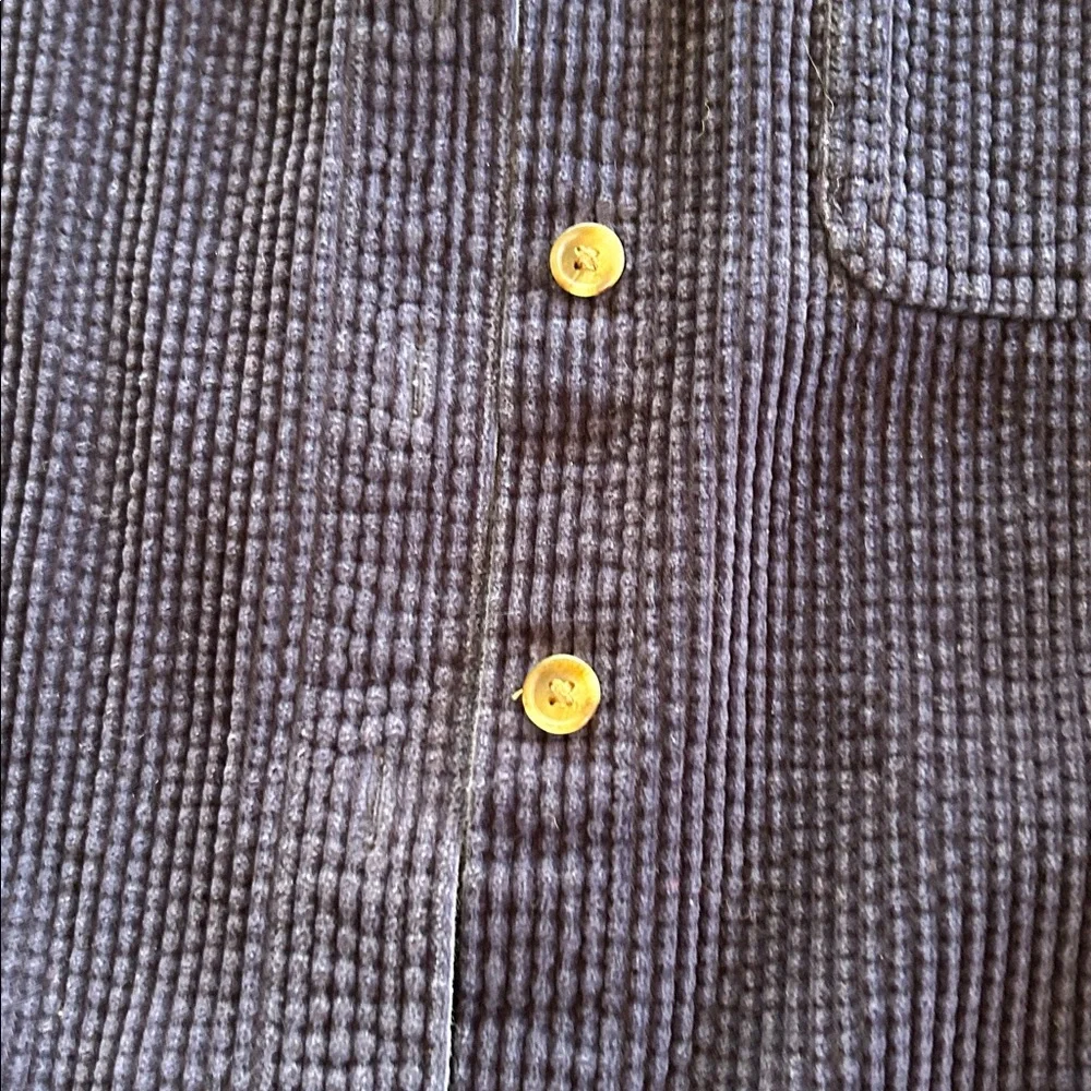 L.L. Bean Dark Blue Corduroy Shirt - Picture 3 of 4